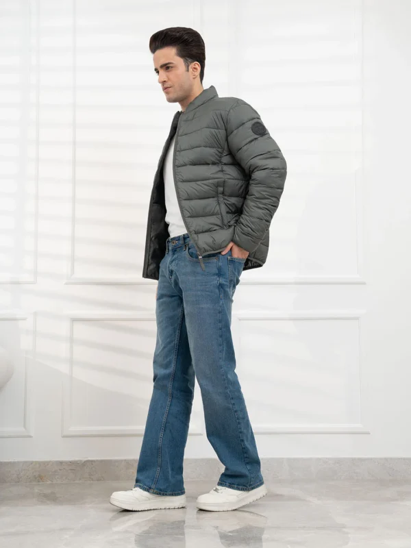 Stone Olive Men's Heatseal Padded Jacket | All-Season Winter Protection